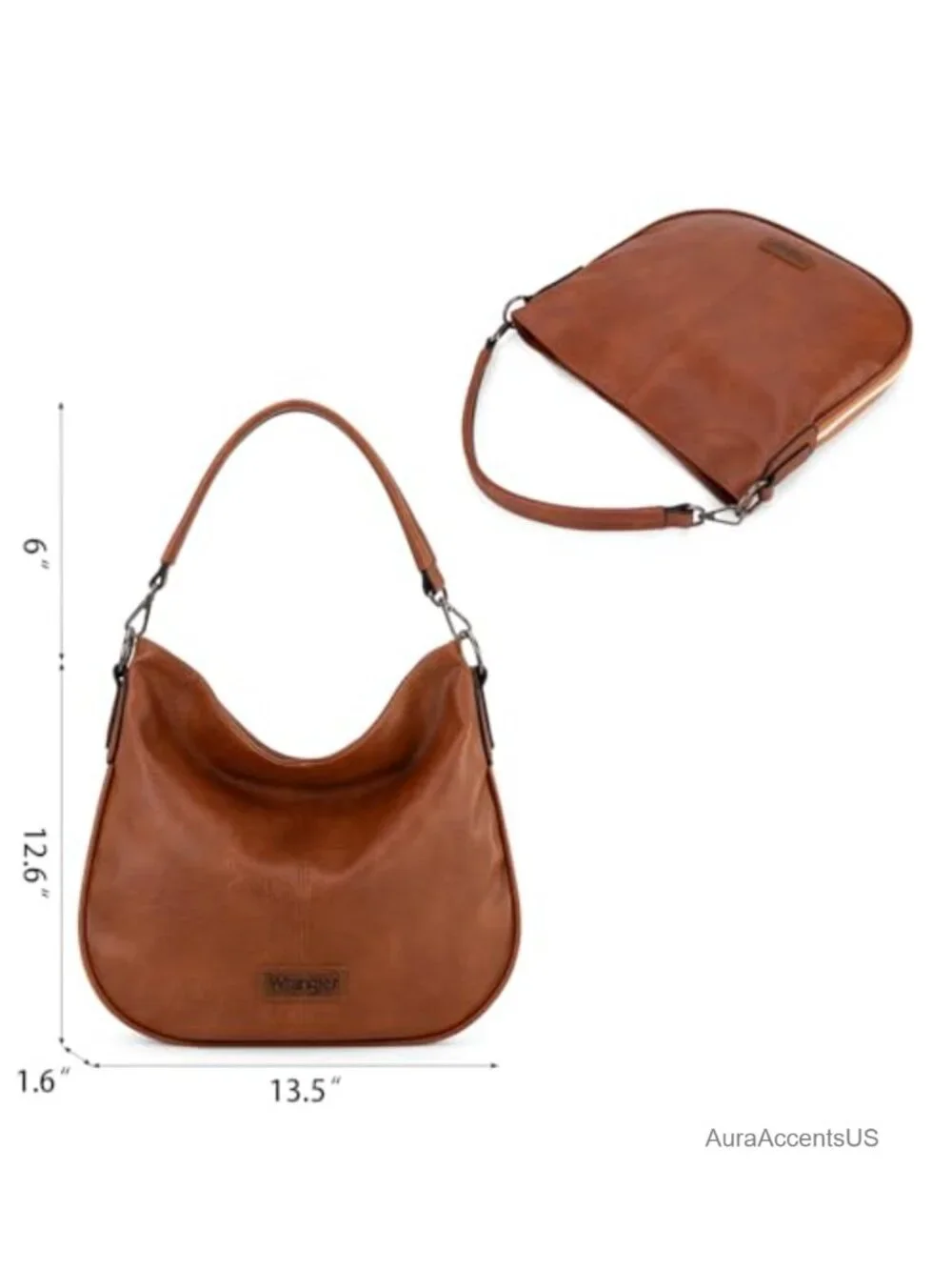 Hobo Crossbody Bag Women Vegan Leather Shoulder Purse Adjustable Strap
